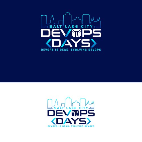 Evolution of DevOps - during Pi day - website and print logo Design by Logicainfo ♥