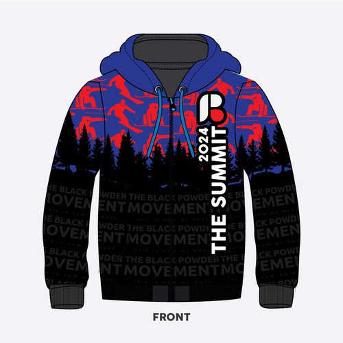 Need an eye-catching hoodie design aimed at African American Skiers & Snowboarders. Design réalisé par Higher Graphics