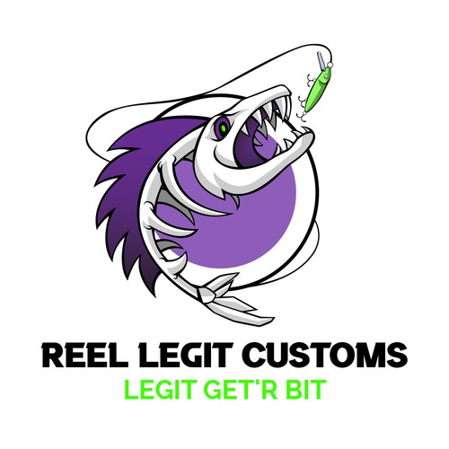 Custom bait painters looking to "lure" creative spirits for a logo design! Design by suardita