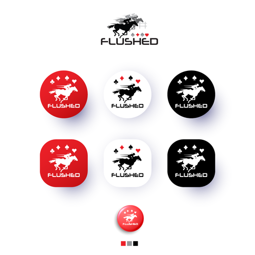 Flushed Icon Logo Design by i n s a n