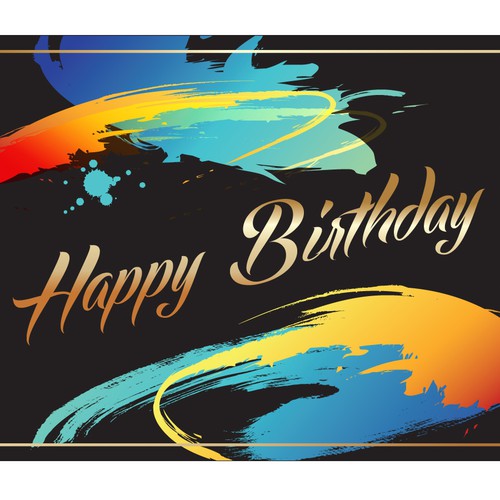 Create cool birthday card designs! Design by Guidea