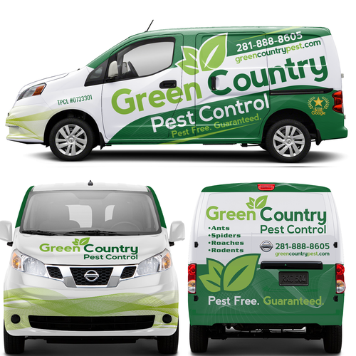 Stunning Wrap for Pest Control Van Design by theANUNGs