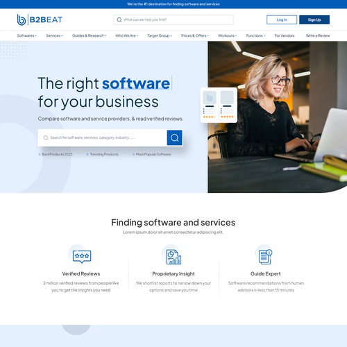 B2B Services Marketplace Website Homepage & PDP Design by Jasmin_A (AMPLE)