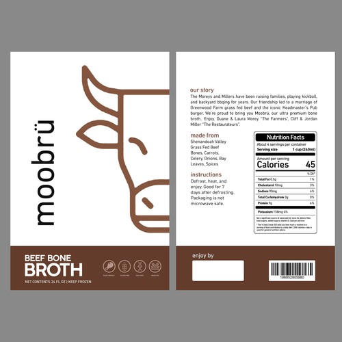 Bone Broth Package Design by sougatacreative