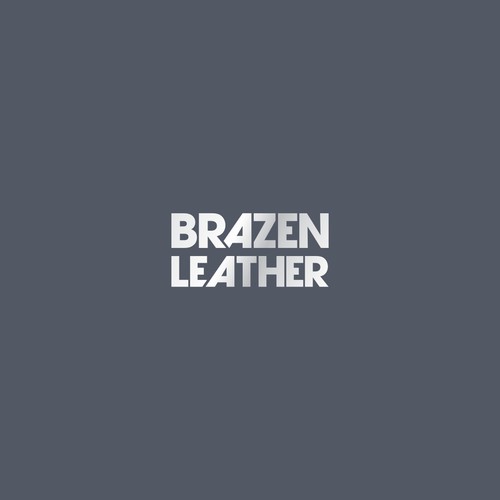 Create the official logo for Brazen Leather a leather travel bag