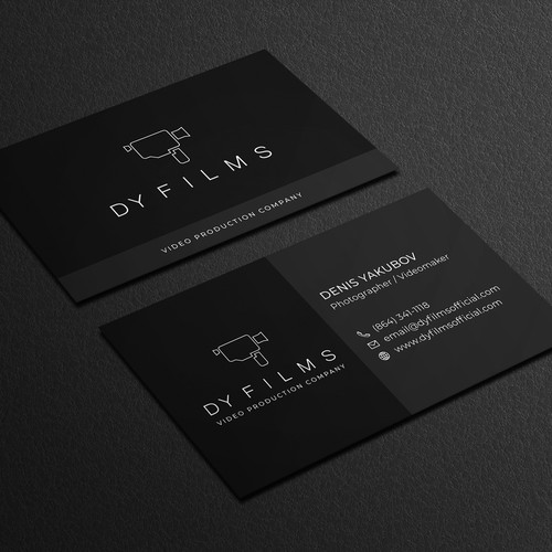 Business card for video production company Design by Galaxiya