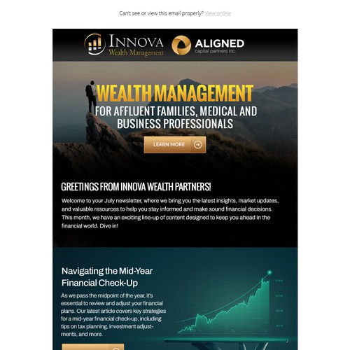 Modern Design for Investment Newsletter Wanted! Design by BespokeDesign