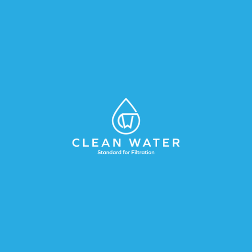 Simple Clean Logo for Water Filtration Company Design by m210297