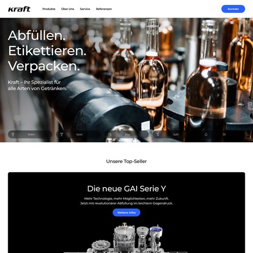 Web page design contest entry by projekt38