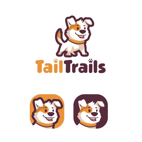 AD-99™さんのDesign a CUTE Dog Mascot Logo for a Mobile Appデザイン