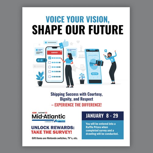 Acme Survey Need 100% Participation Design by Smarika Ahuja ❤