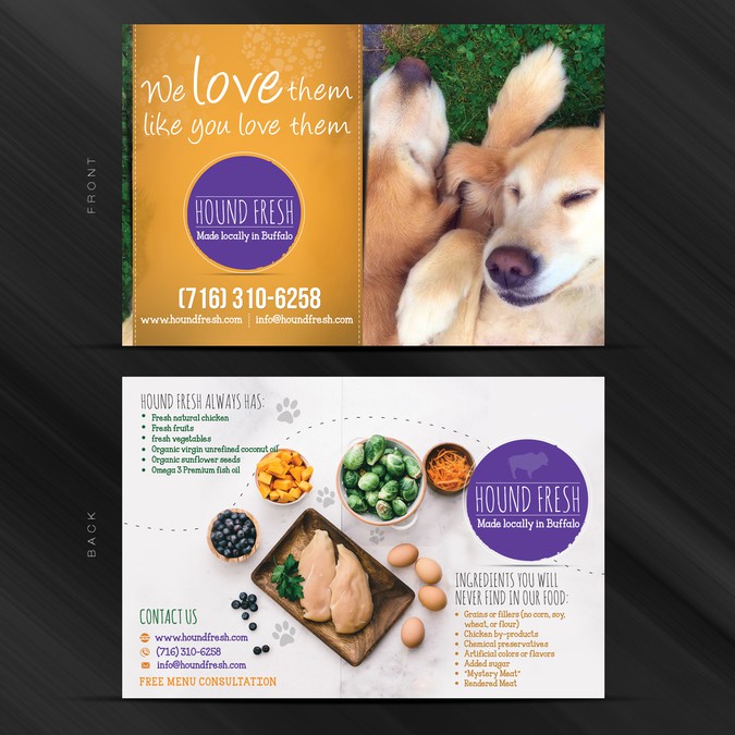 Dog Food Company Postcard, flyer or print contest