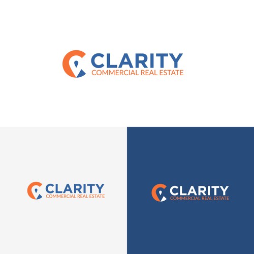 Logo + Brand Guide for Clarity Commercial Real Estate Design by ChioP