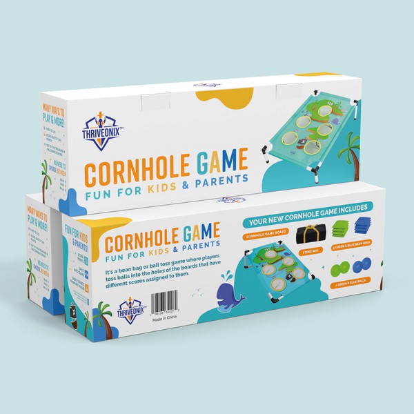Design by kyzi titled "Cornhole Game"