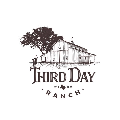 Design Capture essence of Texas ranch experience in new Third Day Ranch logo por haganhuga