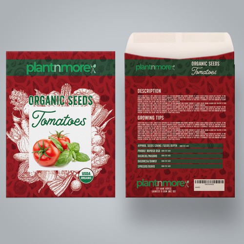 New Vegetable Seed Packet Line - Packet Design Needed Design por Windmill Designer™