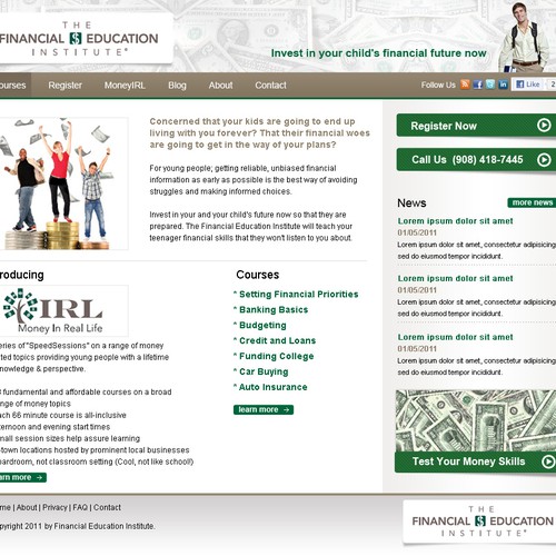 Financial Web Site that Appeals to Parents of Teenagers