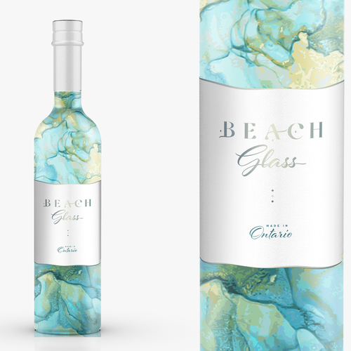 Classy Wine Bottle Label Designed On Beach Theme Targeted Solely To Women Design by 1990_design