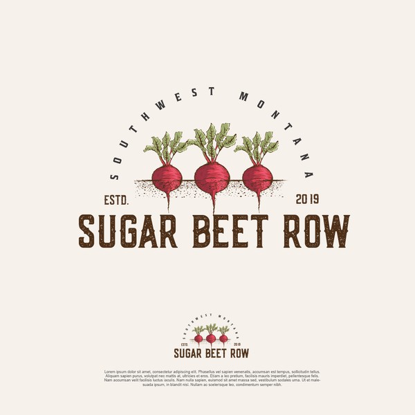 Design by pixelgrapiks titled "Sugar Beet Row"