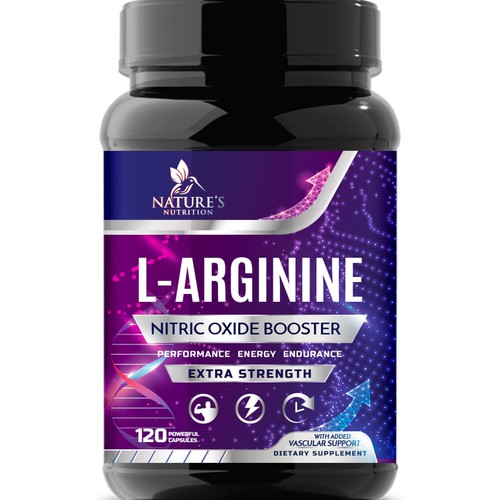 Powerful L-Arginine Capsules Design Needed for Nature's Nutrition Design by Wfemme