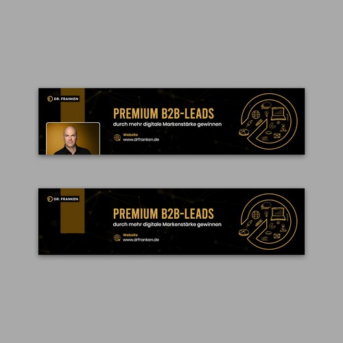 LinkedIn Header Image | B2B digital brand positioning and lead generation consultant Design by Deep_design