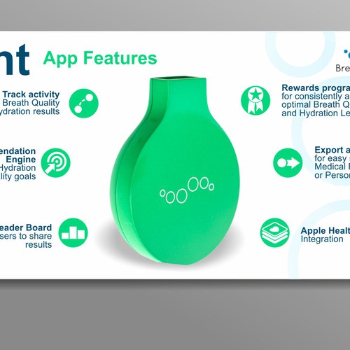 4 HOUR CONTEST - Mint by Breathometer - Indiegogo campaign banner design! Design by AlexCZeh