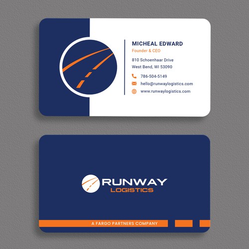 Design di Runway Logistics Business Card di moshiur008