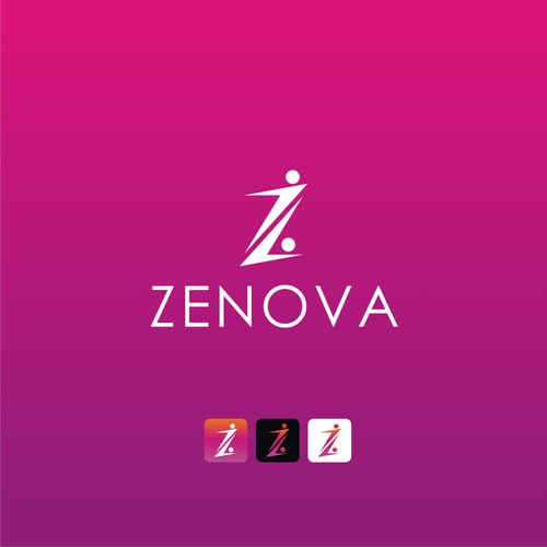 Zenova Logo: Revolutionary suite of health and wellness mobile apps Diseño de herudako