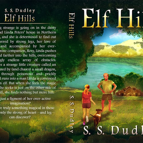 Book cover for children's fantasy novel based in the CA countryside Design by Artrocity