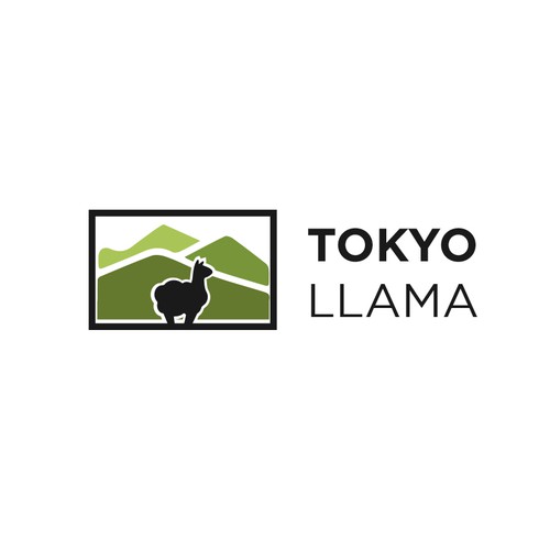 Outdoor brand logo for popular YouTube channel, Tokyo Llama Design von veluys