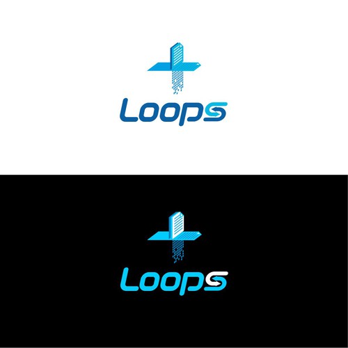 Loops – A logo for software that is meant to take off-ontwerp door Dmitri Cezaro