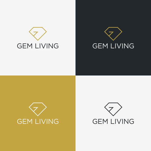 Geometrical, minimalist, modern brand design for Gem Living Design by bobbee_