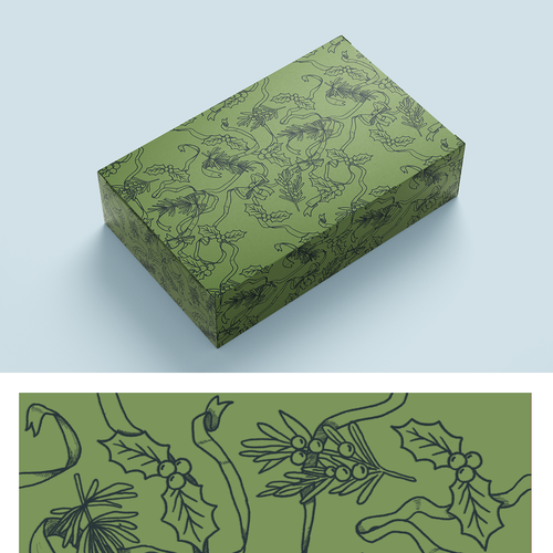 Design a Christmas Pattern for Luxury Decorative Gift Boxes-ontwerp door EricLim