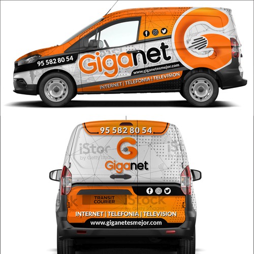 Rotulación de auto, camión o camioneta propuesta en el concurso por AIMarNahD'99