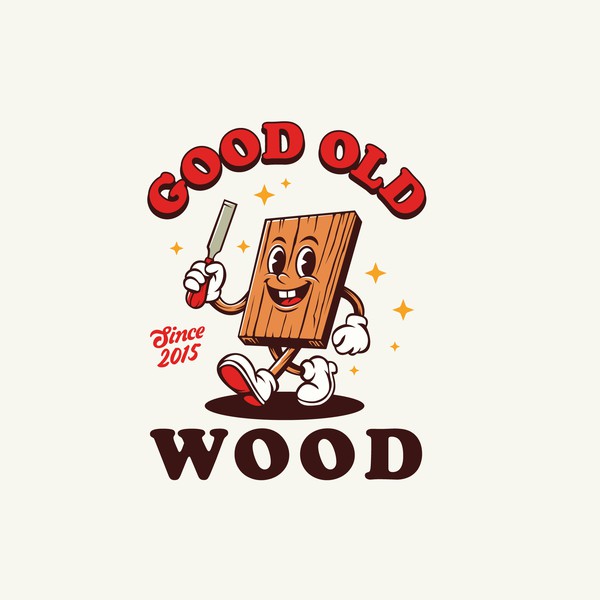 Retro logo for carpentry service