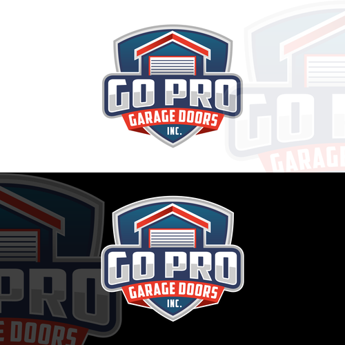 Go Pro Garage Doors Inc Reband Design by Zyukron