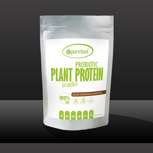 Diseño de Guaranteed Winner! - Design a Simple, Typography-driven Product Label for Our Healthy Protein Powder de VioMo