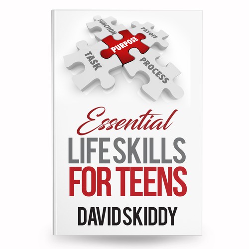 A powerful ebook cover for Essential Life Skills For Teens Design by anisha umělec