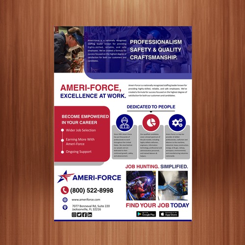Ameri-Force electronic brochure Design by The 3colors