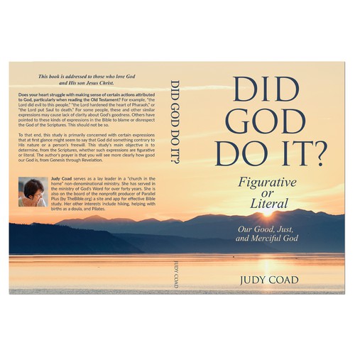 Design book cover and e-book cover  for book showing the goodness of God Diseño de Retina99