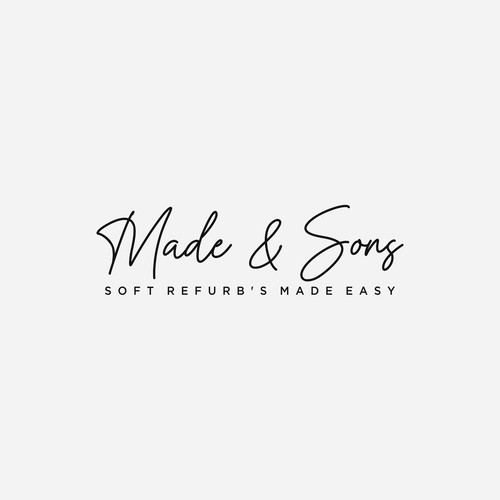 Luxury Meets Ease: Logo & Card Design for Made & Sons Design by topx