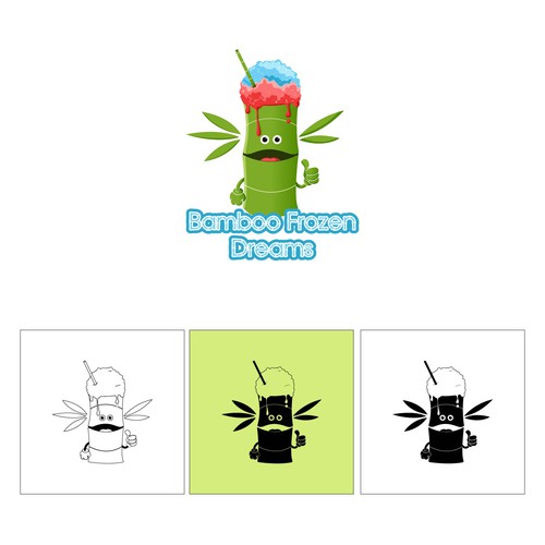 Design a killer logo for a shaved ice stand for kids. Design by Shallu Narula