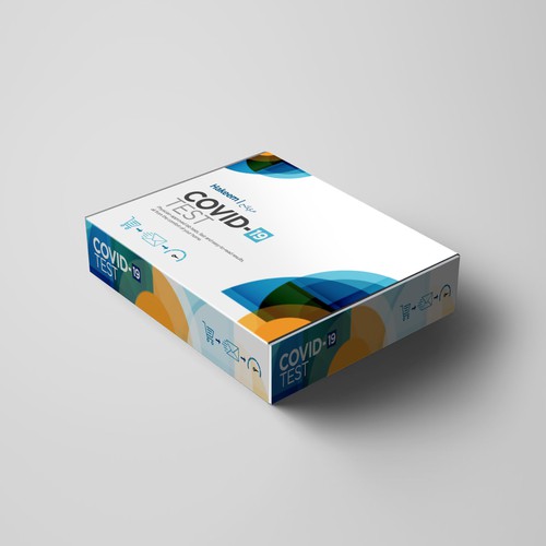 Design a box for convenient at home diagnostic testing Diseño de sougatacreative