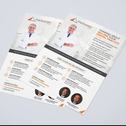 PracticeCFO Transitions Flyer Design by Dzine Solution