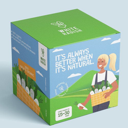 Design di WHITE RADISH-meal prep box di helios [AdiBaskhara]