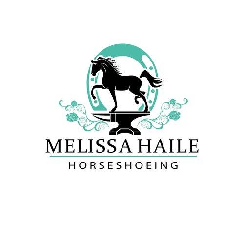 Horseshoeing logo for female farrier Design by KapriK