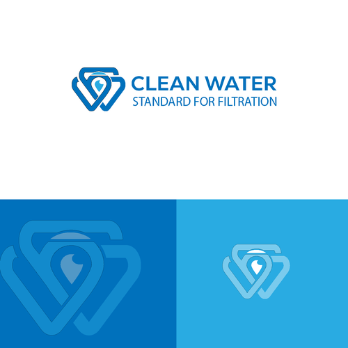 Simple Clean Logo for Water Filtration Company Design by MEDOK