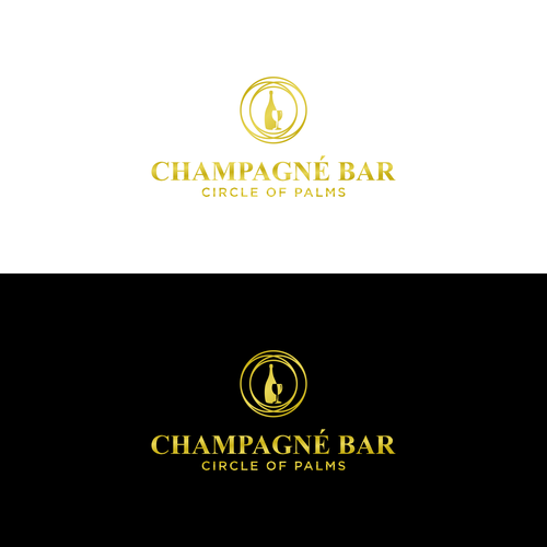 Luxury and modern Champagne Bar logo-ontwerp door Gladiator_Design