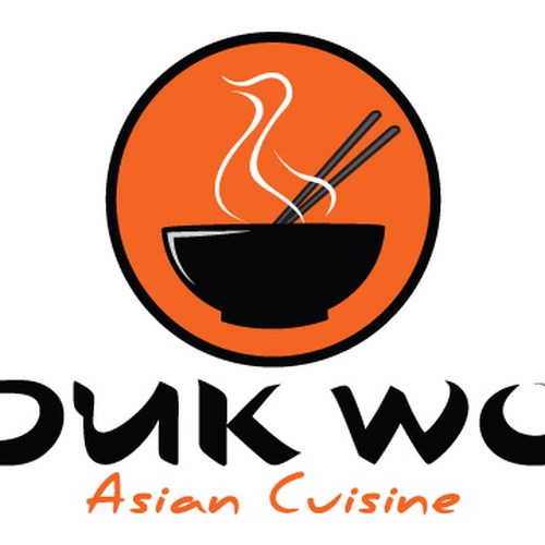 Asian Restaurant - Duk Wo - Restaurant logo with a duck | Logo design ...