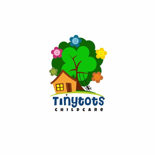 Colorful and playful logo for my in-home daycare. I would like to see kids playing and learning . I have kids 6 month up Design by YazinDesign